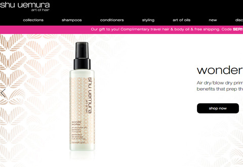 Shu Uemura Art of Hair美国植村秀专业彩妆护肤品牌网站